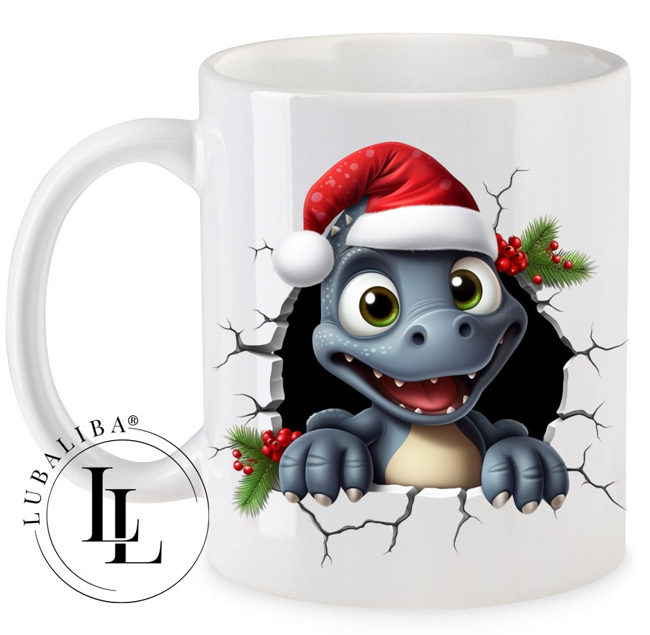 Tasse " 3D- Optik CHRISTMAS DINO SPIKE " ArtNr.: CAD